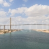 the Al-Salam bridge, the only one to cross the canal with tires